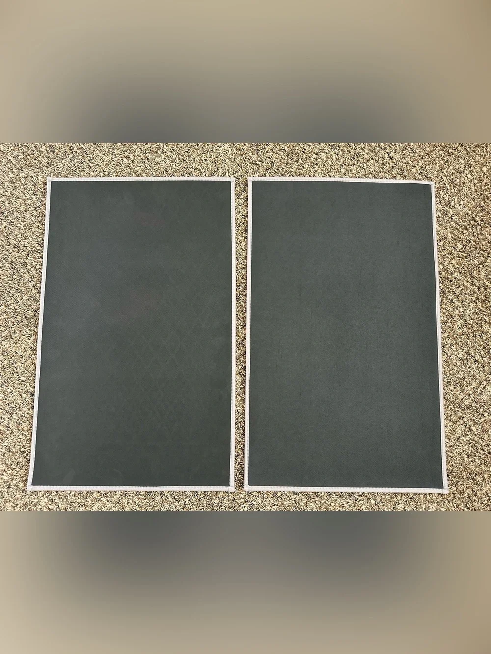 Ultra Thin Bathroom Rugs, Rubber Backed Bath Mats, Non Slip 17x28” (set of 2)